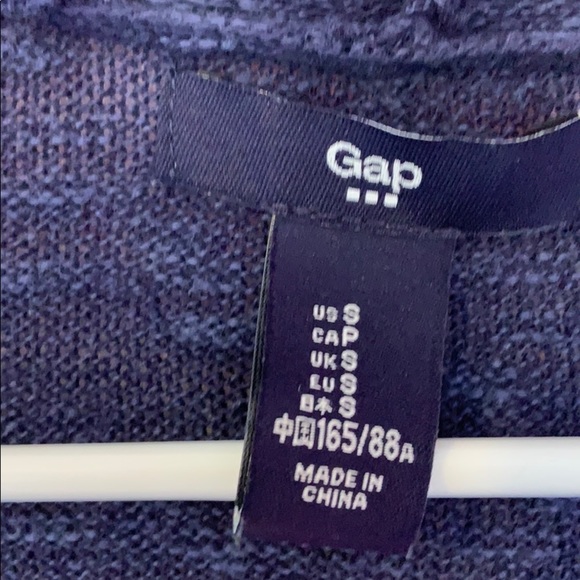 Gap Navy Blue Open‎ Front Sweater Cardigan - Picture 5 of 7